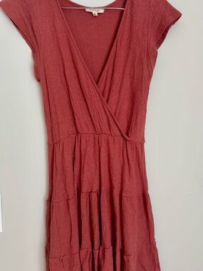 Rolla Coster Rust Red Wrap-Style dress